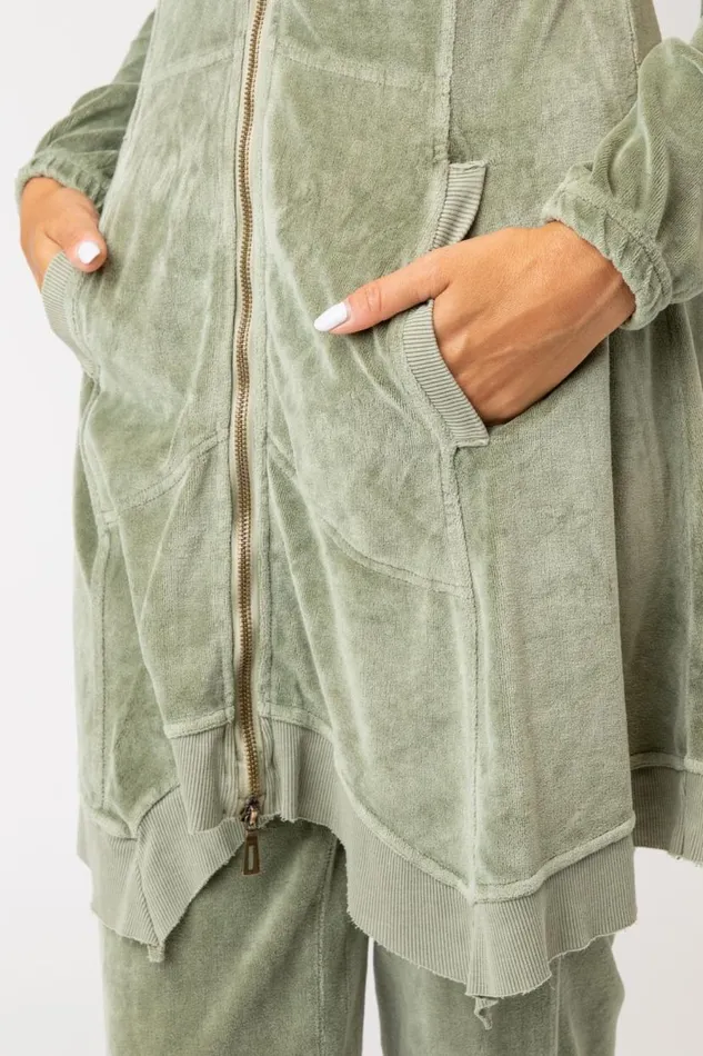 Demitra Hooded Jacket Elm Pigment Clothing XCVI Jackets