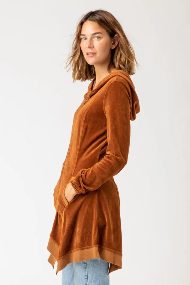 Demitra Hooded Jacket Golden Topaz Clothing XCVI Jackets