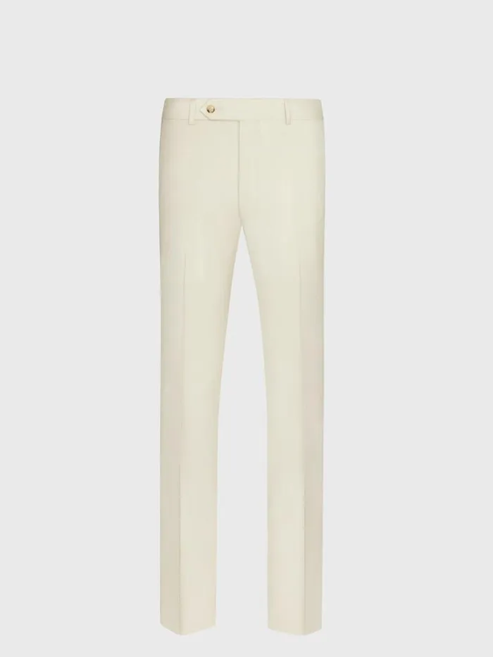 Dress Pants Mens Paul Stuart All Year Super 110s Wool James Trouser Cream
