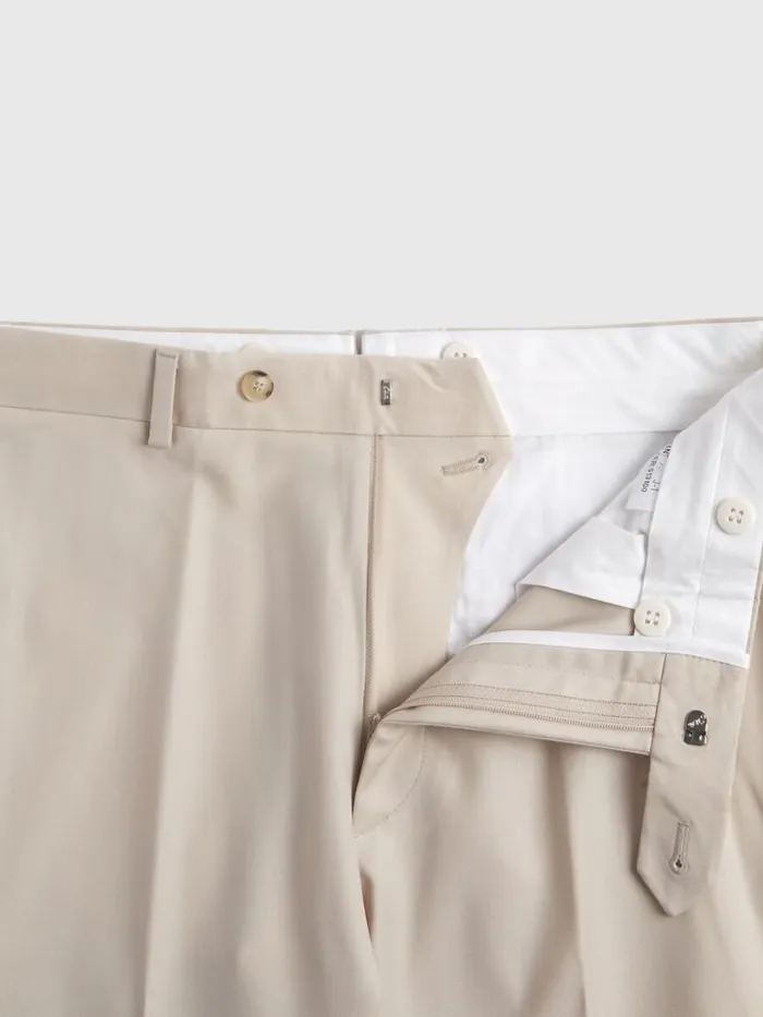 Dress Pants Mens Paul Stuart All Year Super 110s Wool James Trouser Cream