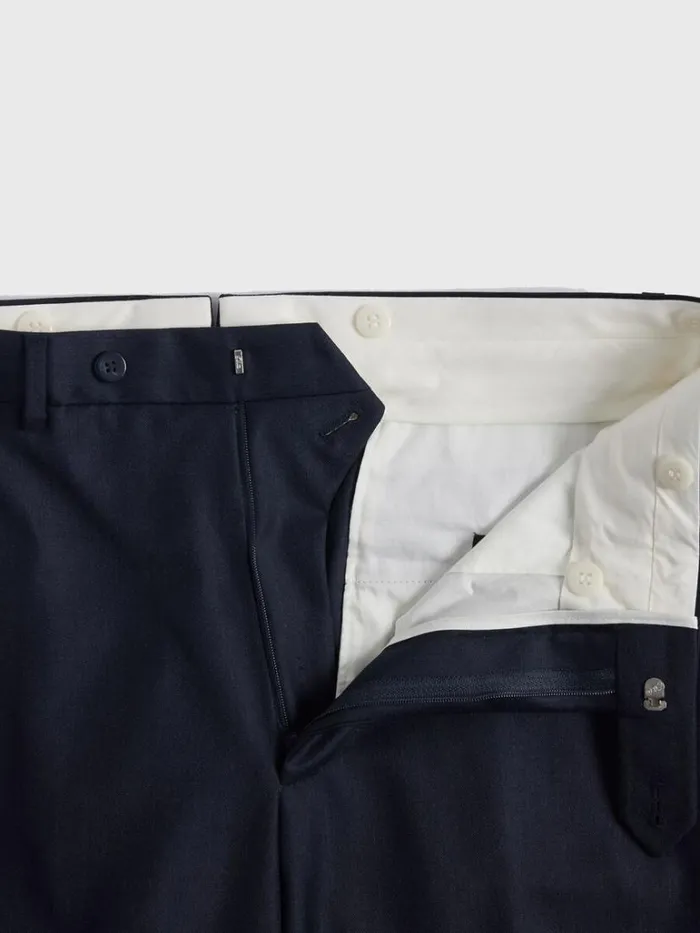 Dress Pants Mens Paul Stuart Char Blue Super 110s Trousers Char Blue