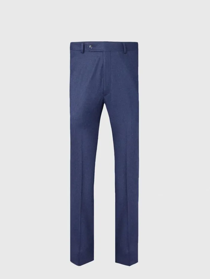 Dress Pants Mens Paul Stuart Super 120 Wool Flannel James Trouser Light Grey
