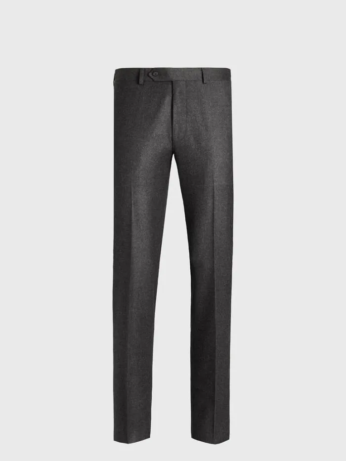 Dress Pants Mens Paul Stuart Wool Flannel Grey Trouser Grey