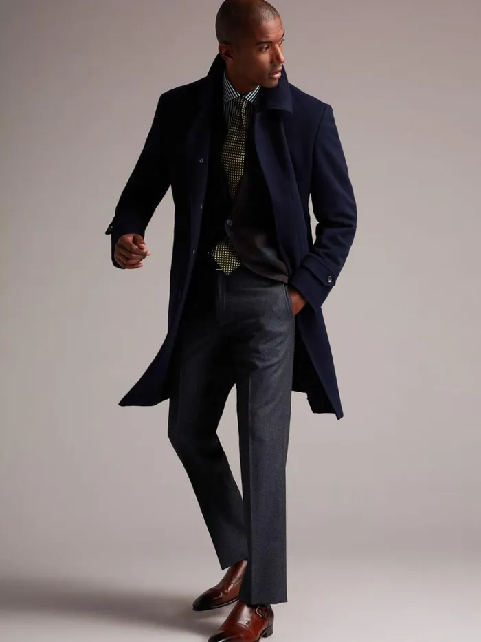 Dress Pants Mens Paul Stuart Wool Flannel Grey Trouser Grey
