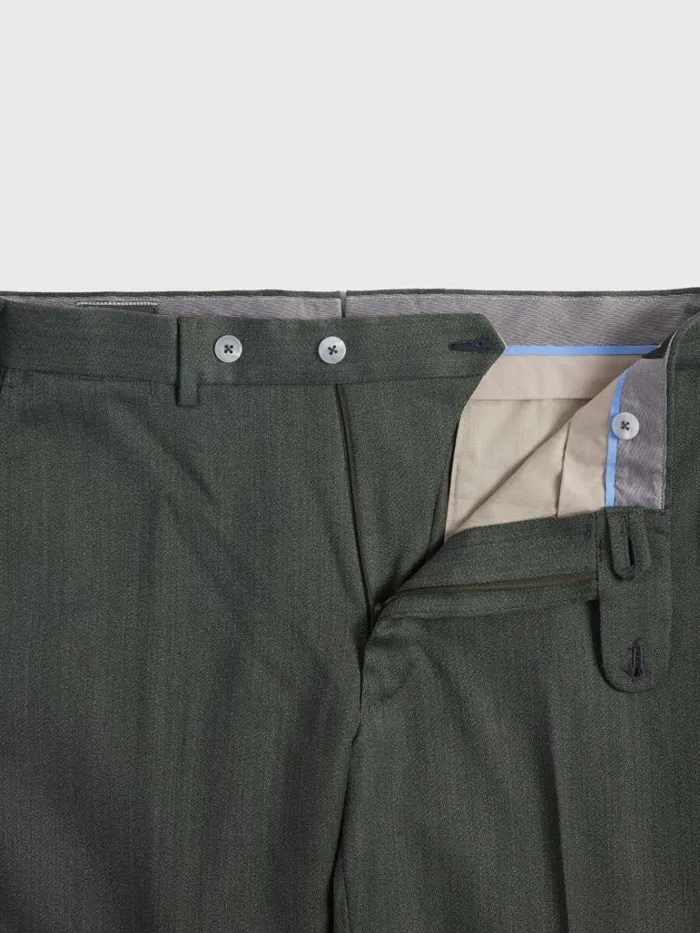 Dress Pants Mens Paul Stuart Wool Soft Cavalry Twill Trouser Dark Brown