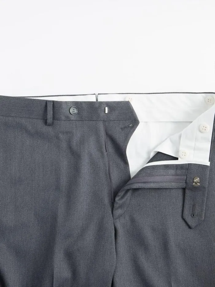 Dress Pants Mens Paul Stuart Wool Twill James Dress Trouser Mid Grey