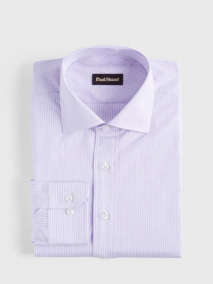 Dress Shirts Mens Paul Stuart Bengal Stripe Slim Fit Dress Shirt Lilac