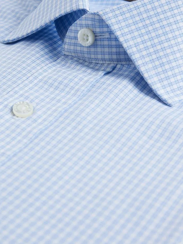 Dress Shirts Mens Paul Stuart Check Slim Fit Dress Shirt Light Blue