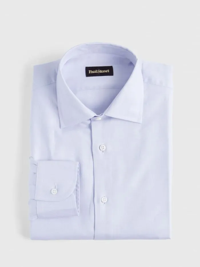 Dress Shirts Mens Paul Stuart Cotton And Cashmere Solid Dress Shirt Lilac