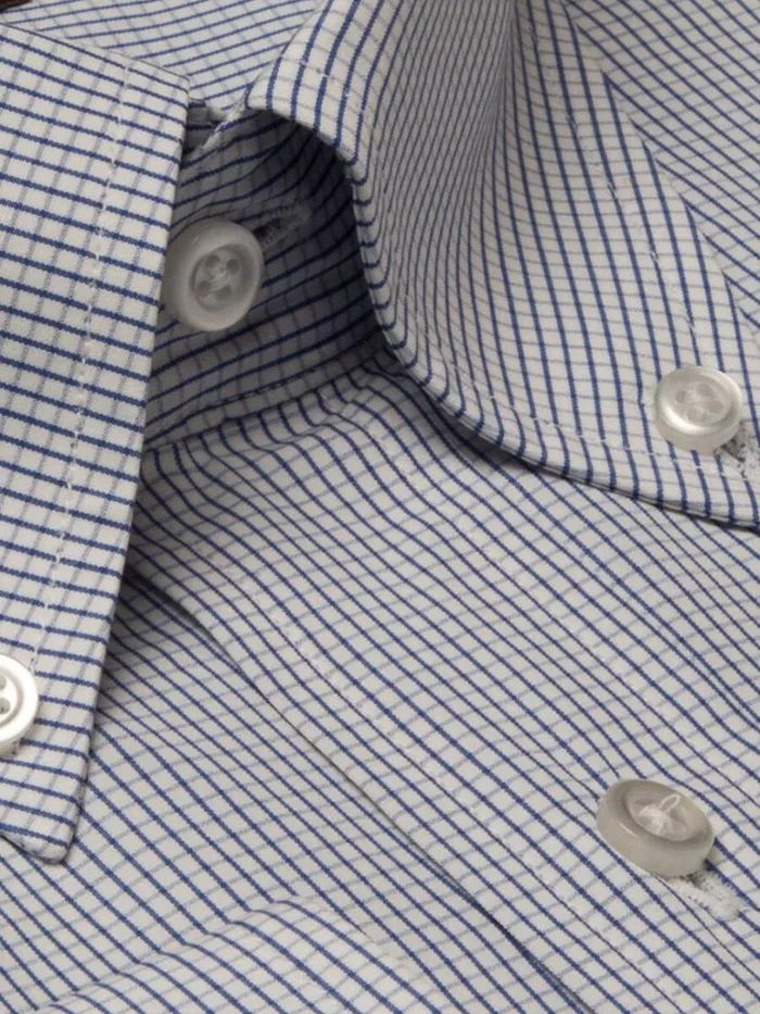 Dress Shirts Mens Paul Stuart Graph Check Dress Shirt Blue
