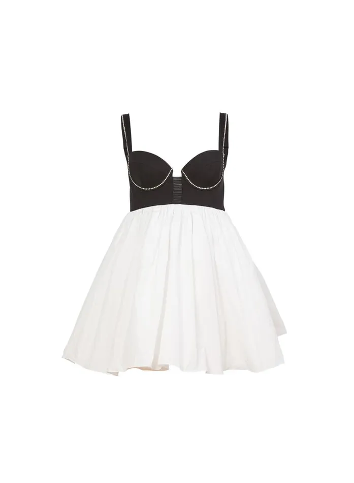 Dresses Clothing Fleur Du Mal Bustier Babydoll Dress Ivory