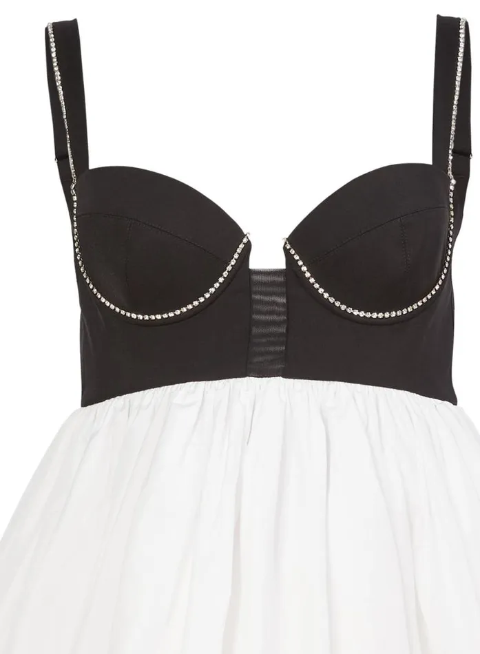 Dresses Clothing Fleur Du Mal Bustier Babydoll Dress Ivory