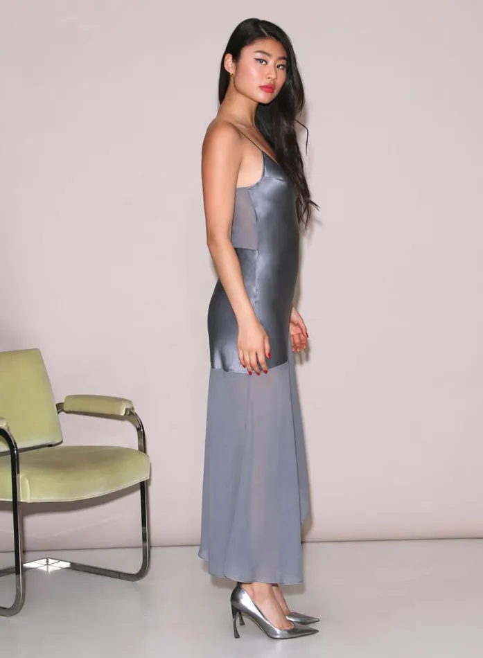 Dresses Clothing Fleur Du Mal Chiffon and Satin Slip Mr Grey