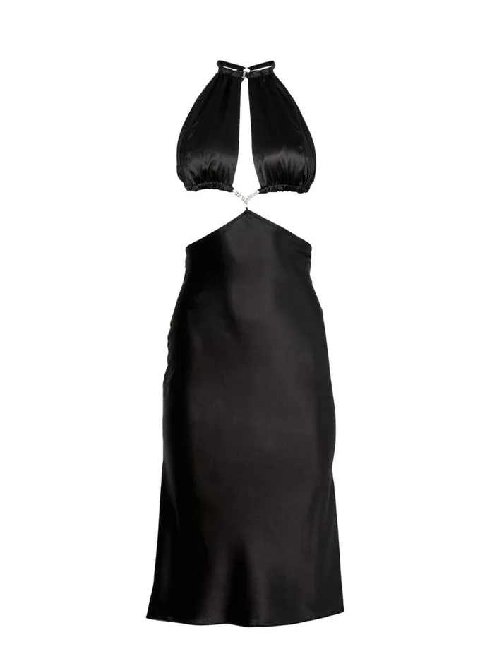 Dresses Clothing Fleur Du Mal Crystal Cutout Dress Black