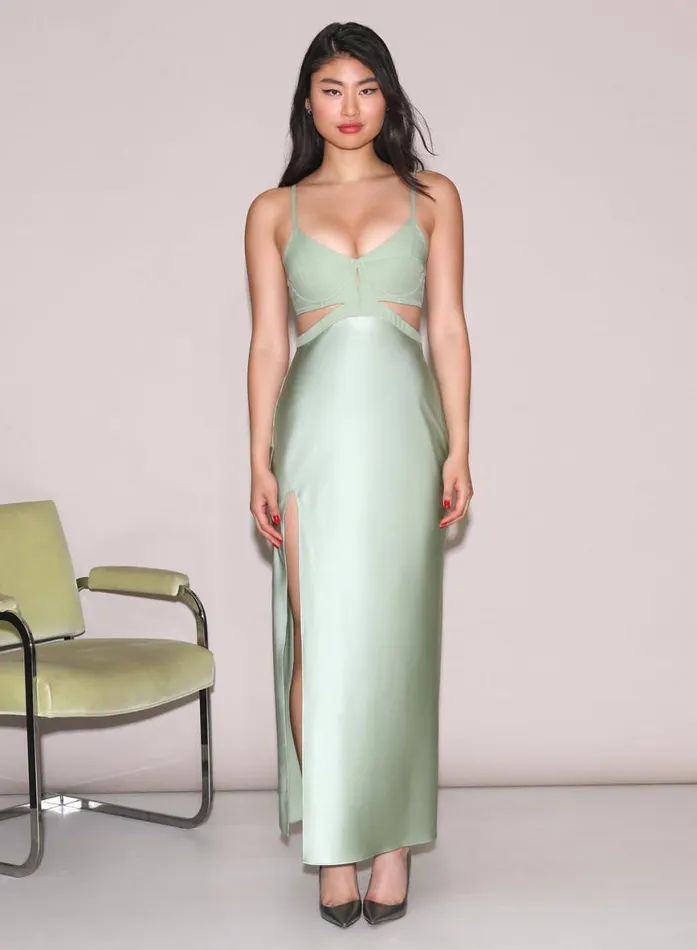 Dresses Clothing Fleur Du Mal Lola Dress Matcha