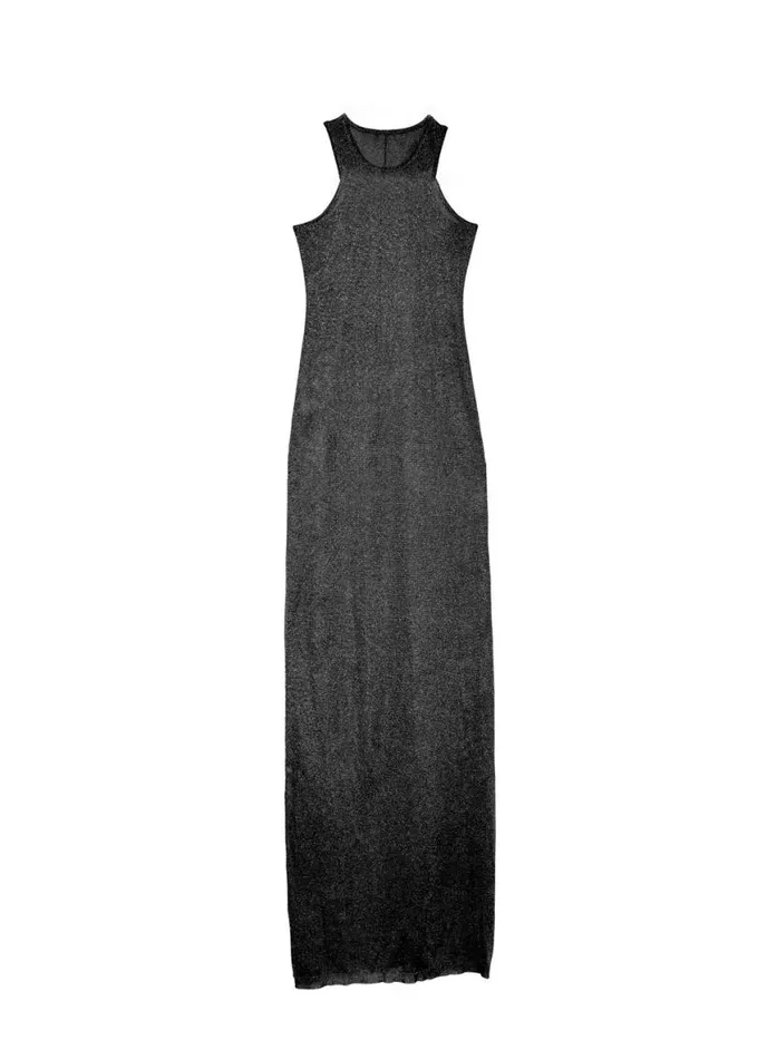 Dresses Clothing Fleur Du Mal Lustre Knit Racer Dress Black