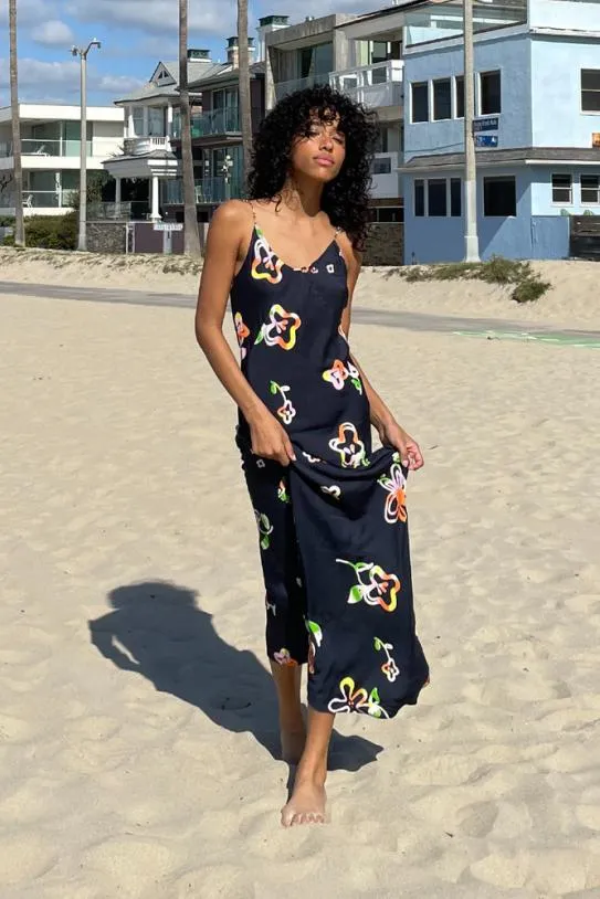 Dresses Women Damson Madder Beach Flower Slip Dress