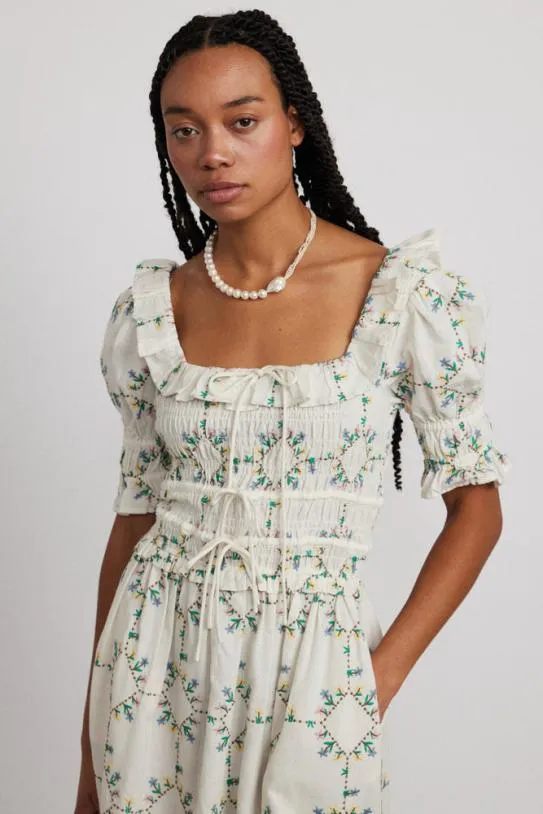 Dresses Women Damson Madder Heidi Embroidered Midi Dress