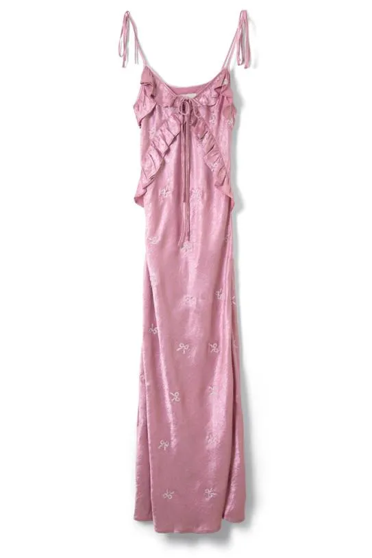 Dresses Women Damson Madder Kiki Embroidered Dress 8211 Pink Bow