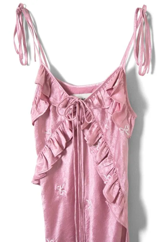 Dresses Women Damson Madder Kiki Embroidered Dress 8211 Pink Bow