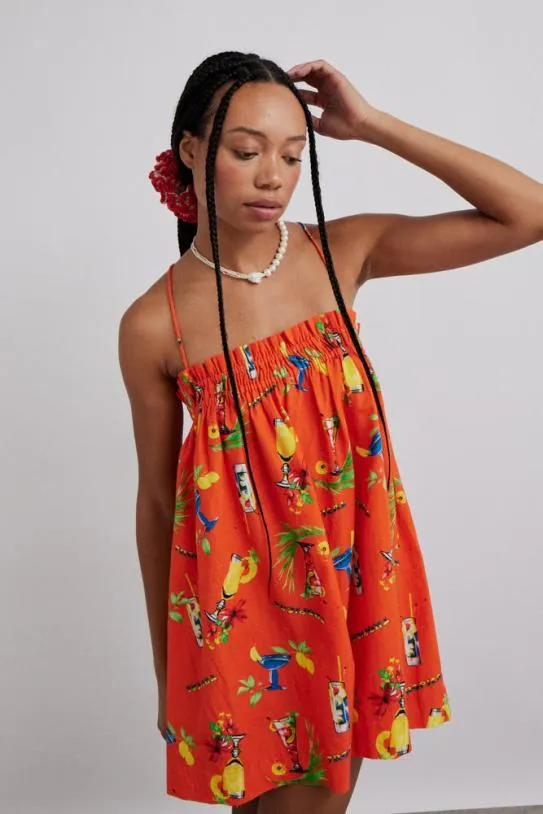 Dresses Women Damson Madder Lila Strappy Mini Dress 8211 Cocktail Print
