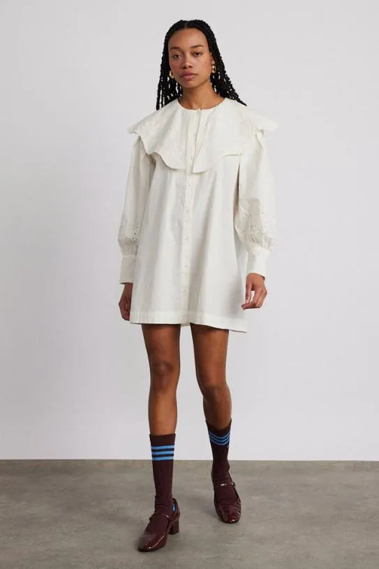 Dresses Women Damson Madder Mimi Mini Dress 8211 Off White Broderie