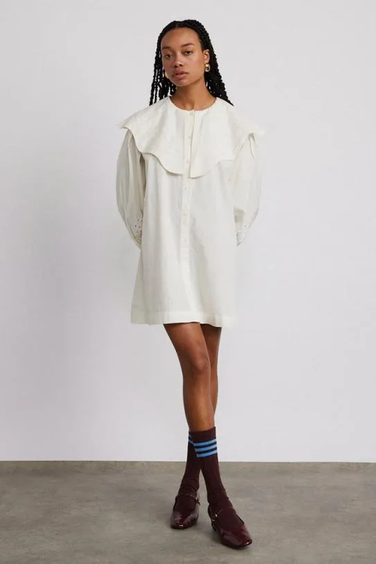 Dresses Women Damson Madder Mimi Mini Dress 8211 Off White Broderie