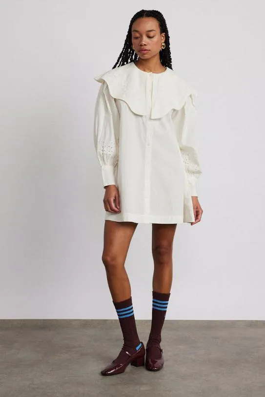 Dresses Women Damson Madder Mimi Mini Dress 8211 Off White Broderie