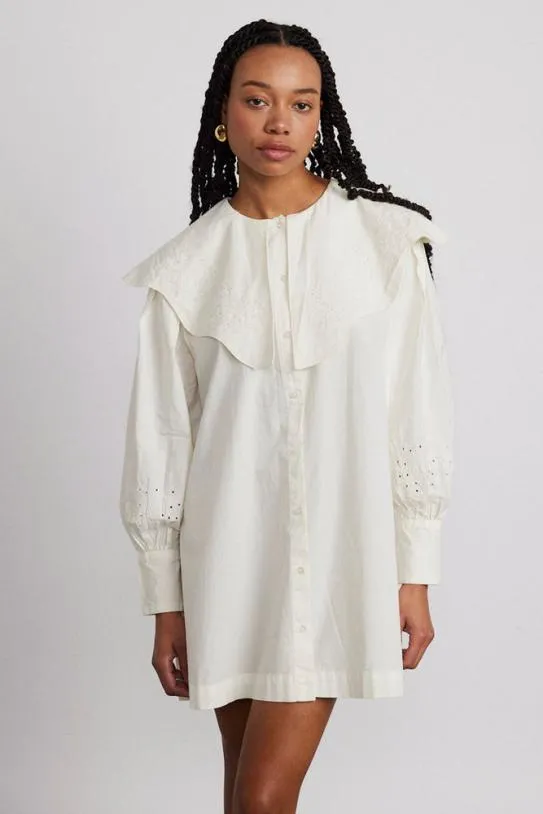 Dresses Women Damson Madder Mimi Mini Dress 8211 Off White Broderie