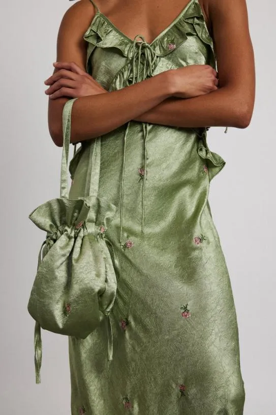 Dresses Women Damson Madder Oceanus Slip Dress 8211 Sage Rose