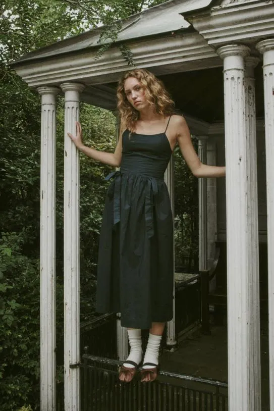 Dresses Women Damson Madder Penelope Apron Dress 8211 Navy