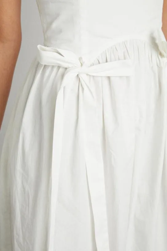 Dresses Women Damson Madder Penelope Apron Dress 8211 White