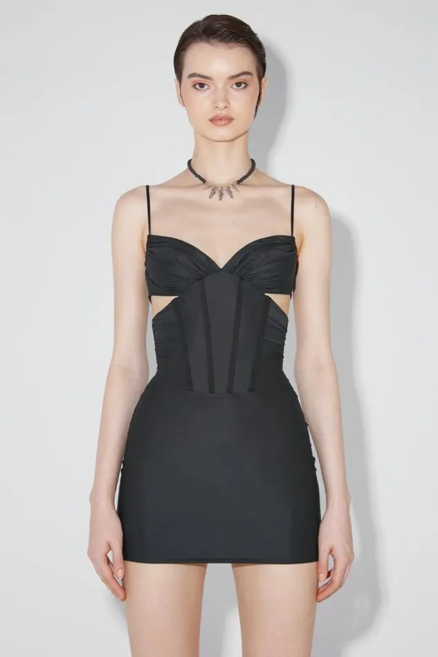 Dresses Women MISBHV Corset Mini Dress Black