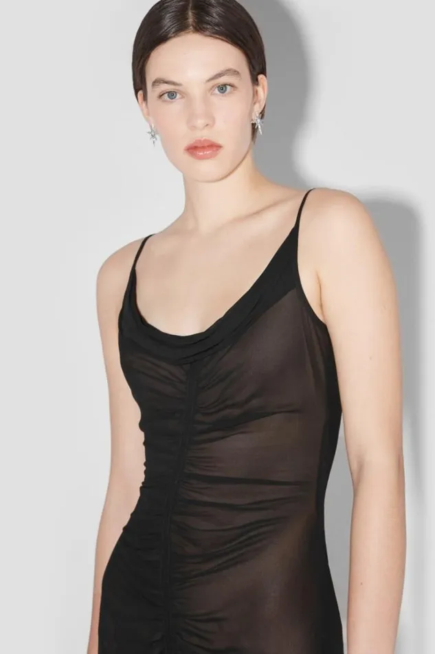 Dresses Women MISBHV Recycled Viscose Chiffon Mini Dress Black
