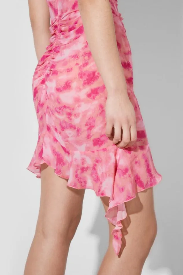 Dresses Women MISBHV Recycled Viscose Chiffon Mini Dress Pink