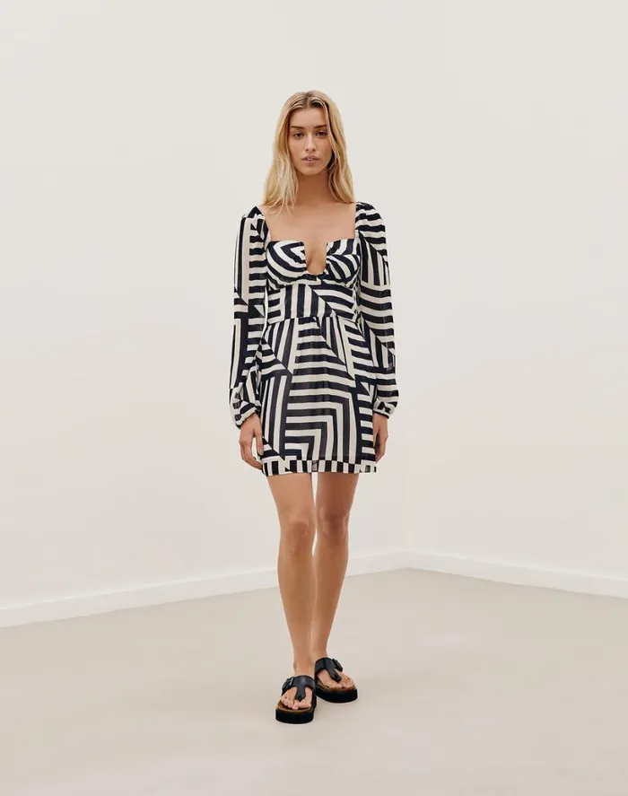 Dresses Women ViX Paula Hermanny Aisha Short Dress 8211 Geo