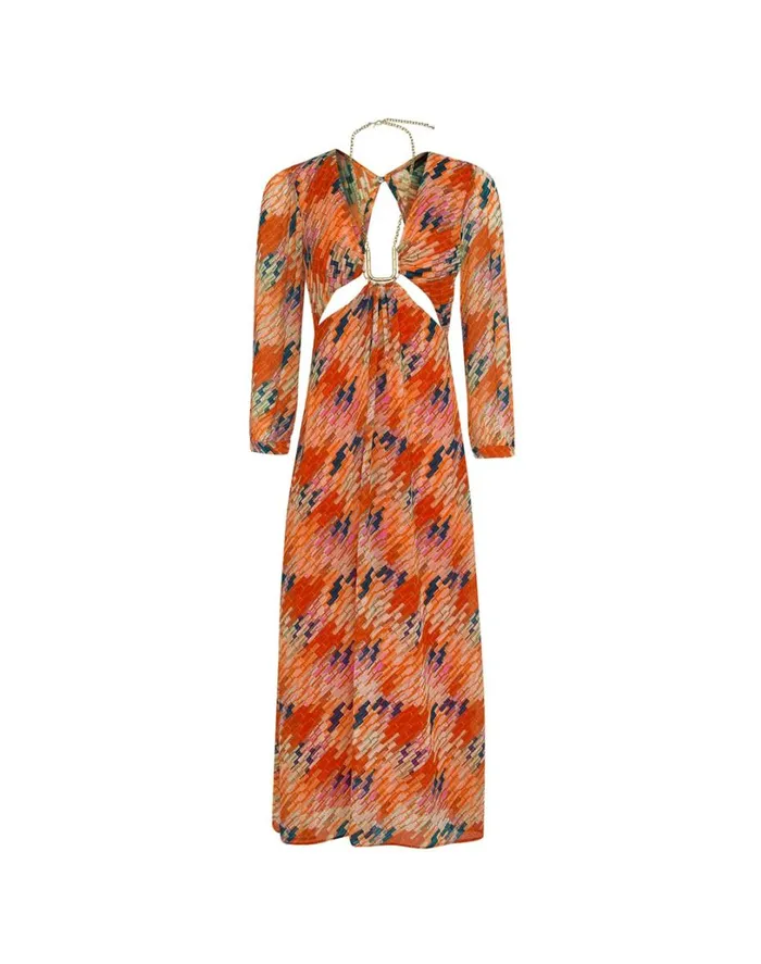 Dresses Women ViX Paula Hermanny Amelie Detail Long Dress 8211 Pixie