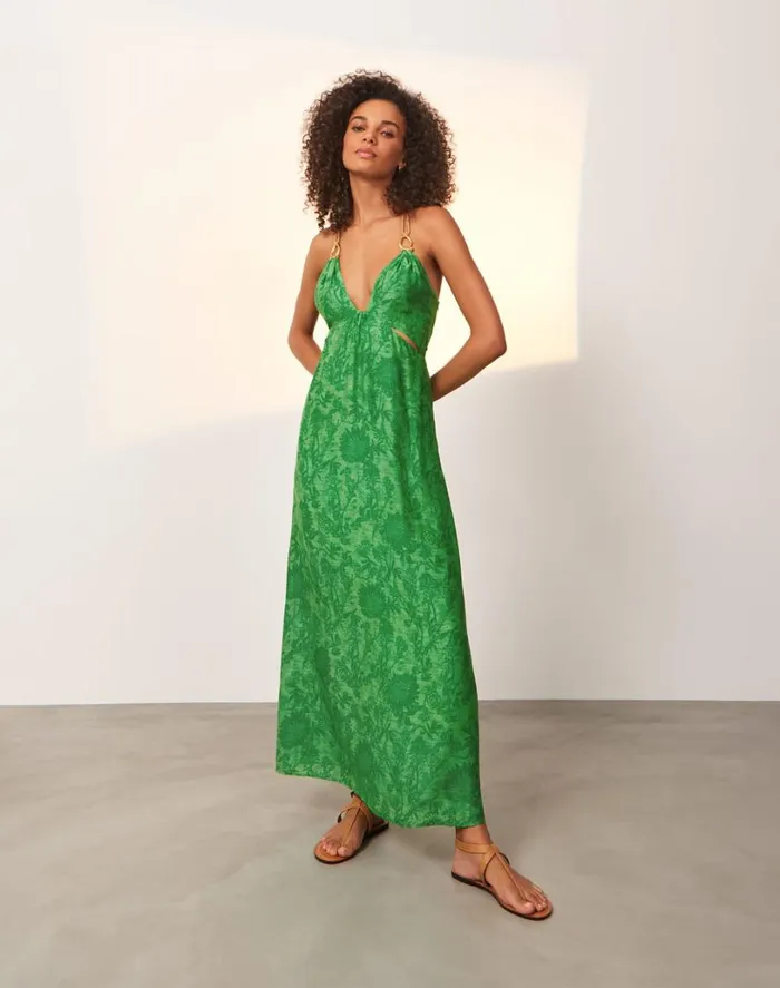 Dresses Women ViX Paula Hermanny Angie Long Dress 8211 Lennox Seaside