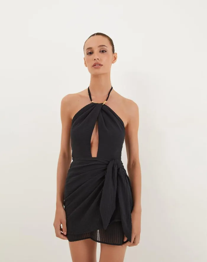 Dresses Women ViX Paula Hermanny Camille Detail Short Dress 8211 Black