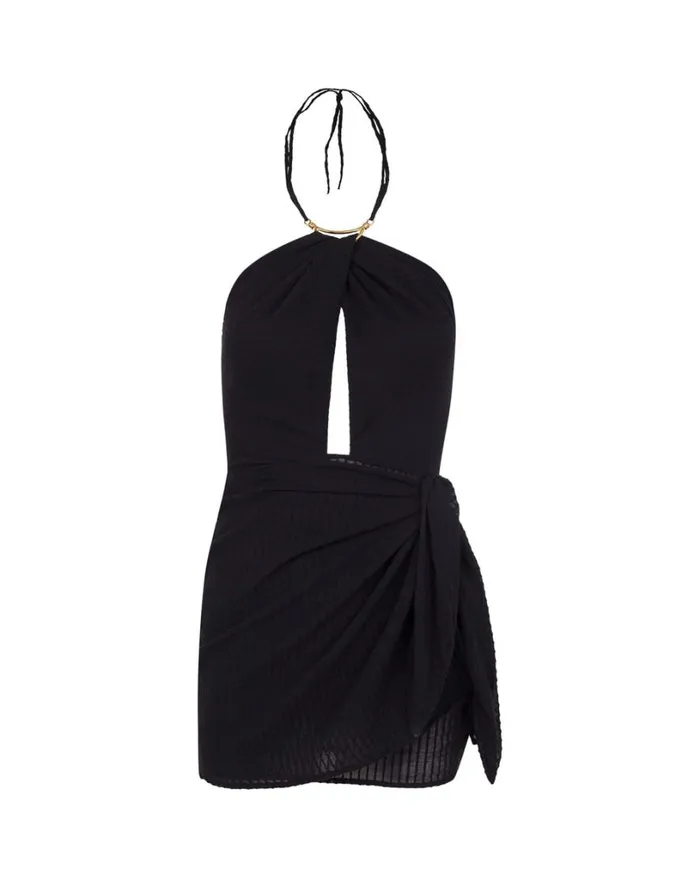 Dresses Women ViX Paula Hermanny Camille Detail Short Dress 8211 Black