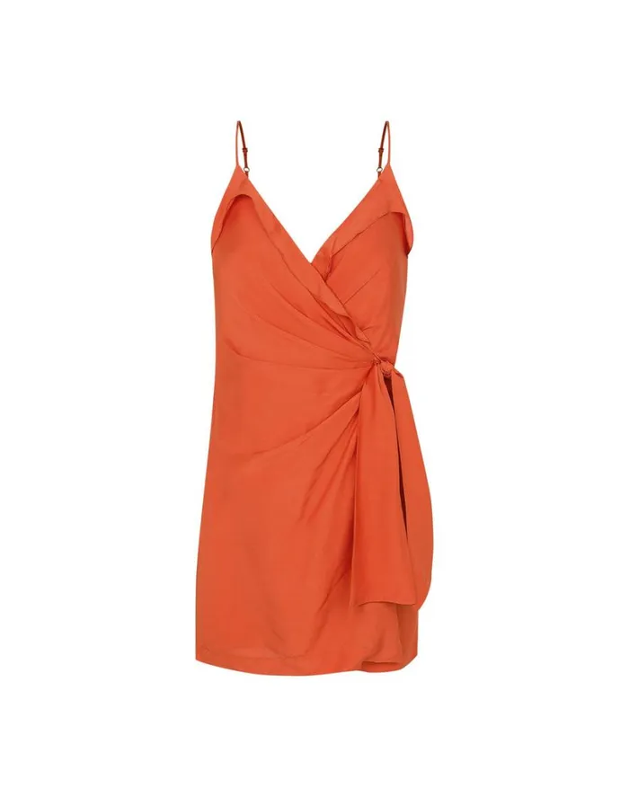 Dresses Women ViX Paula Hermanny Crystal Short Dress 8211 Grapefruit