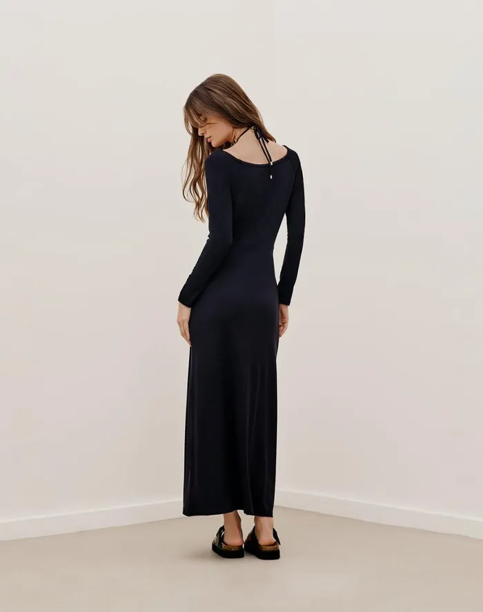 Dresses Women ViX Paula Hermanny Donna Long Dress 8211 Black