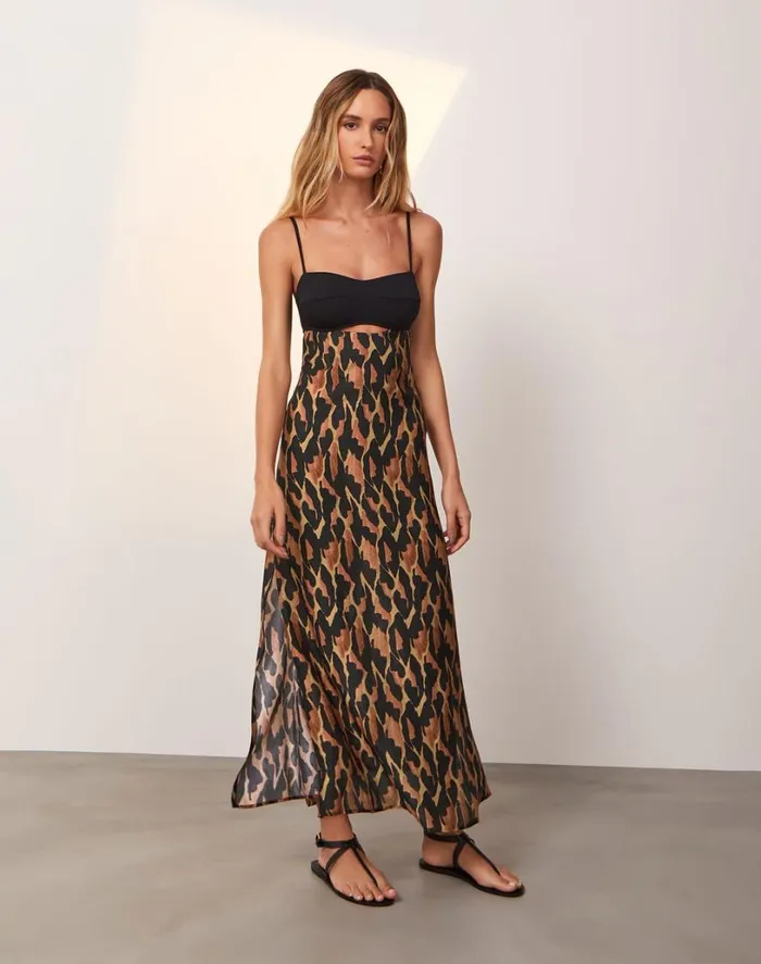Dresses Women ViX Paula Hermanny Estelle Long Dress 8211 Camu