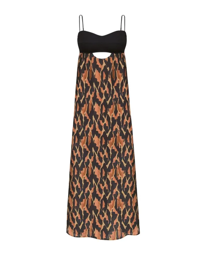 Dresses Women ViX Paula Hermanny Estelle Long Dress 8211 Camu