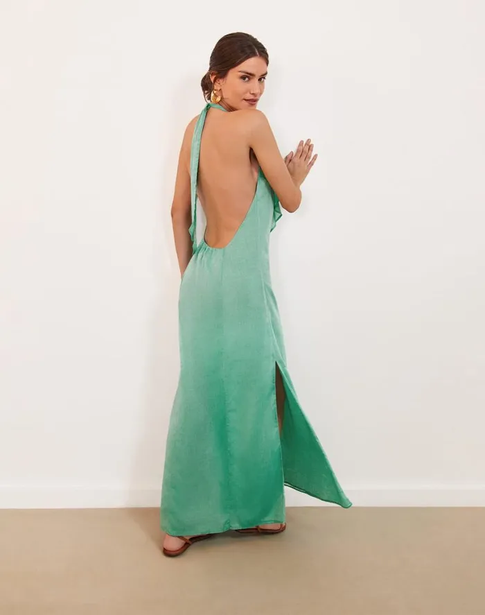 Dresses Women ViX Paula Hermanny Gaia Long Dress 8211 Seagreen