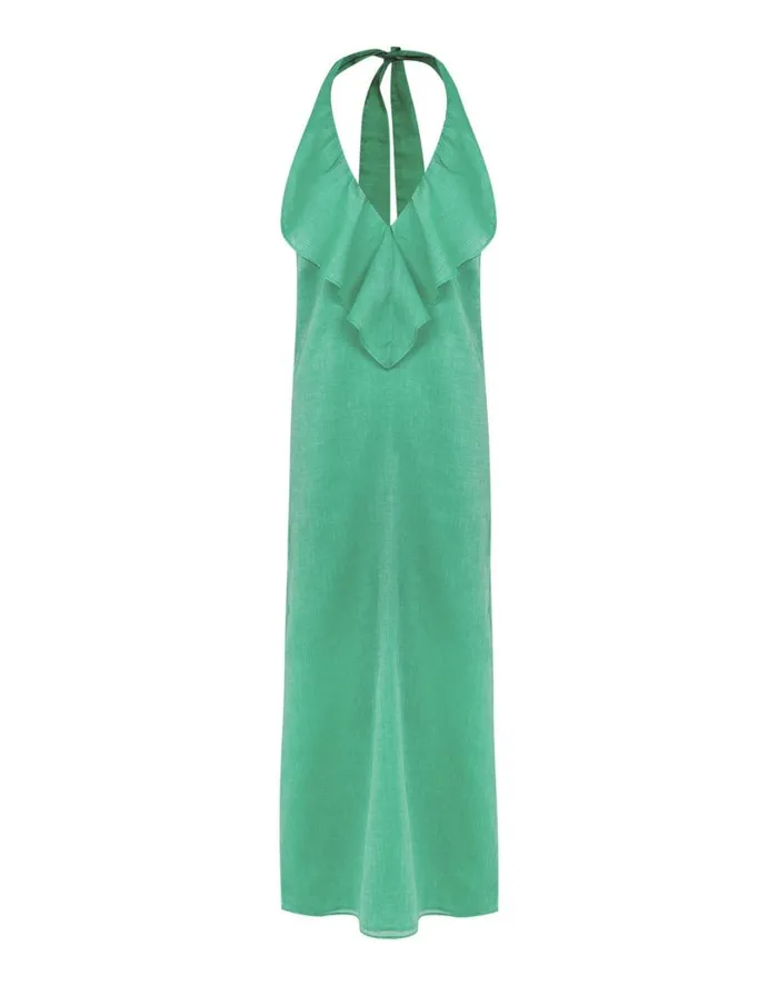 Dresses Women ViX Paula Hermanny Gaia Long Dress 8211 Seagreen