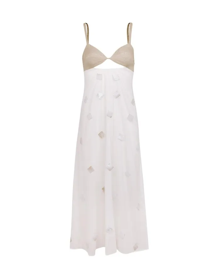 Dresses Women ViX Paula Hermanny Goldie Long Dress 8211 Natural