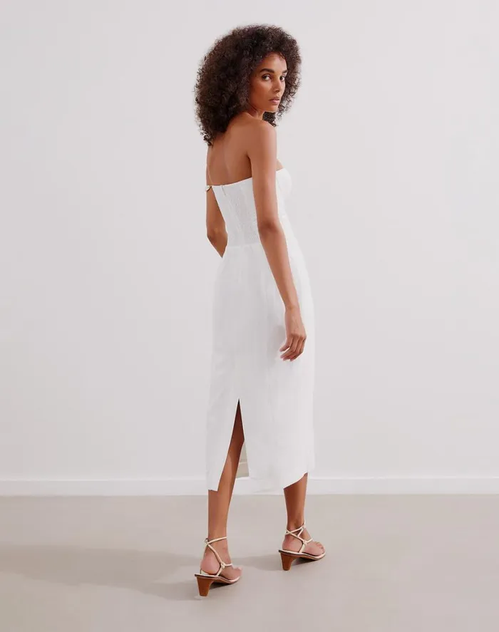 Dresses Women ViX Paula Hermanny Inara Midi Dress 8211 Off White