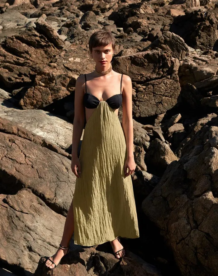 Dresses Women ViX Paula Hermanny Iona Long Dress 8211 Olivine