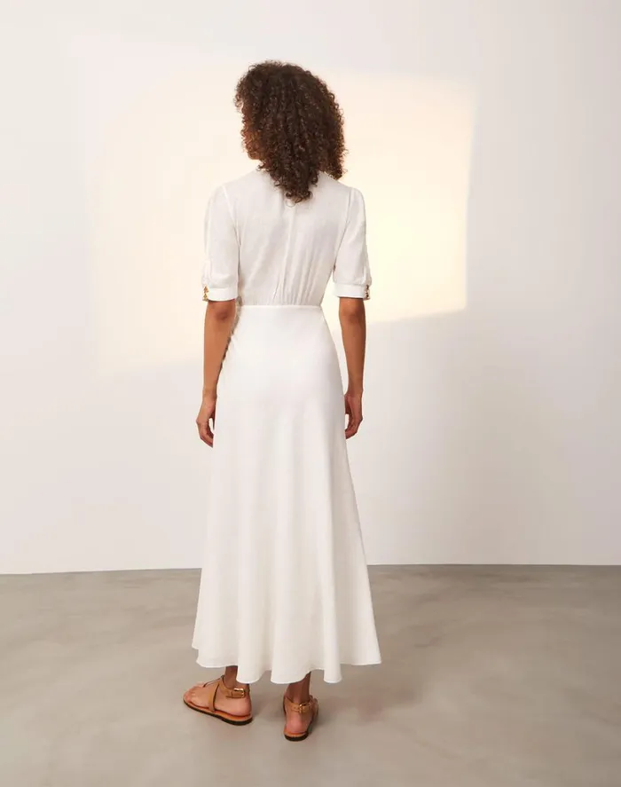 Dresses Women ViX Paula Hermanny Irida Detail Midi Dress 8211 Off White
